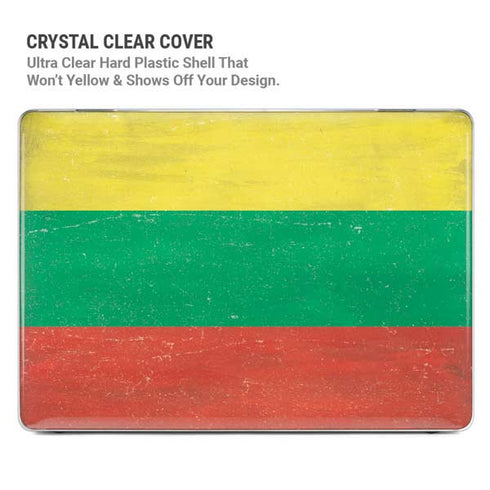 Lithuania Flag Distressed MacBook Pro 14in (2021-24) Case plus Skin